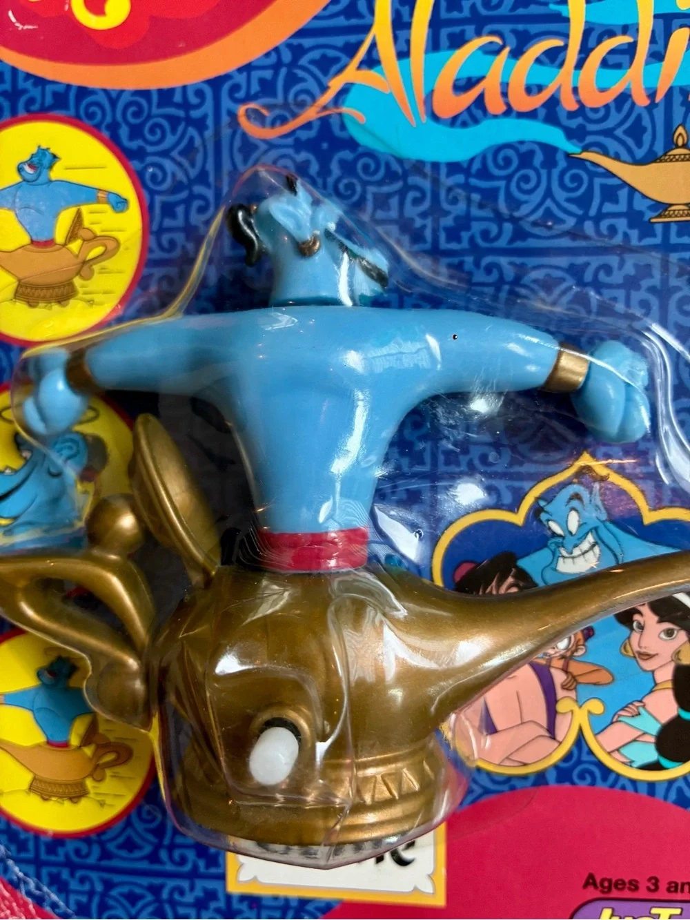 Disney’s Aladdin Genie of the Lamp Collectible Wind Ems Plastic Toy Vintage 1993
